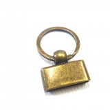 Porte-clés pompon bronze