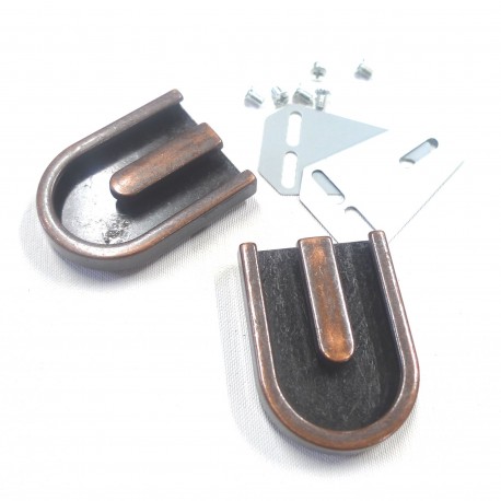 Connecteurs Art déco cuivre antique DV