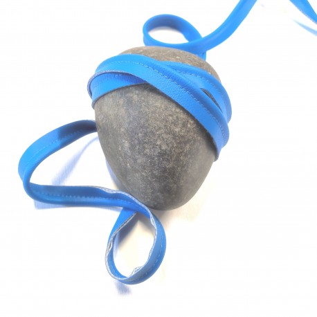 PASSEPOIL simili cuir Vérone bleu