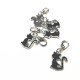 Breloque chat Strass