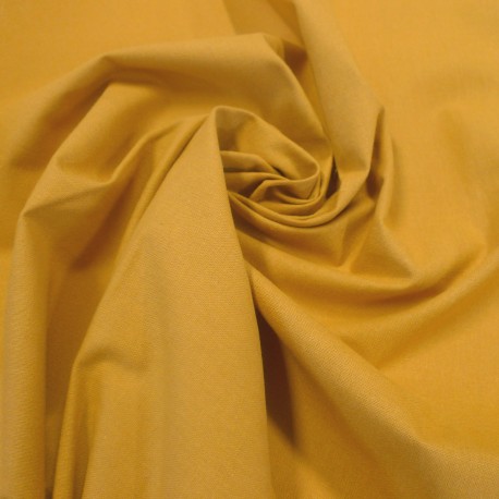 Coton enduit Moutarde