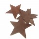 Etoile cuir lie de vin