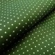 Tissu coton petits pois vert sapin