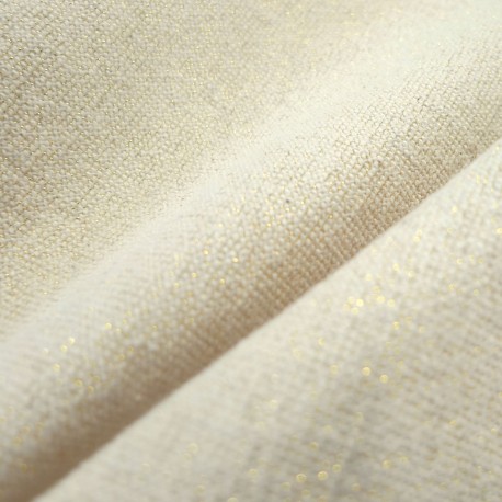 Toile Coquille lurex or