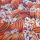 Tissu Kanagawa Rouge