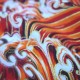 Tissu Kanagawa Rouge