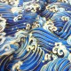 Tissu Kanagawa Bleu