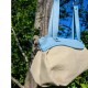 Simili cuir Mora Azur