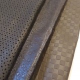 Lot 3 peaux de cuir véritable marron