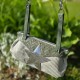 Tissu velours Huggy argent
