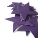 Etoile cuir prune