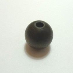 Perle bois teint ronde 20 mm