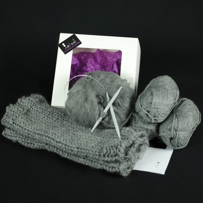 Kit crochet - SNOOD - Acrylique et Laine