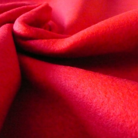 Tissu feutrine lavable rouge