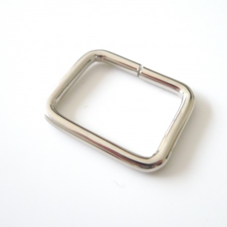 Boucle rectangle nickel 