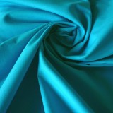 Tissu coton turquoise Evira