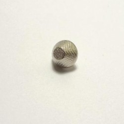 Bouton métal argent conique