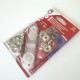 Boutons pressions Rouge