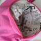 Toile à sac rose girly