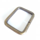 Boucle rectangle bronze design