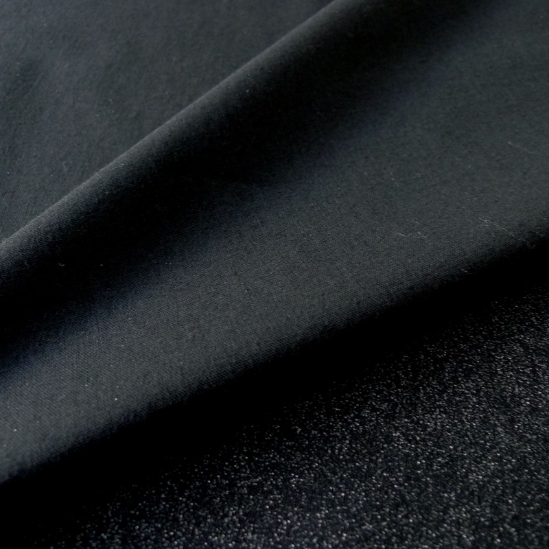 Rouleau tissus noir 50 m tissé thermocollant 90 cm 100% coton - T8.NOIR
