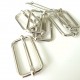 Boucle 40 mm coulissante nickel