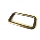 Boucle rectangle 40 mm bronze 