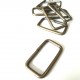 Boucle rectangle 40 mm bronze 