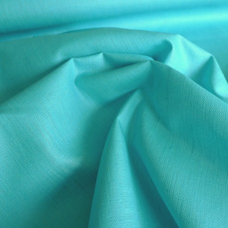 Lin enduit turquoise