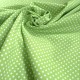 Tissu petits pois vert acide