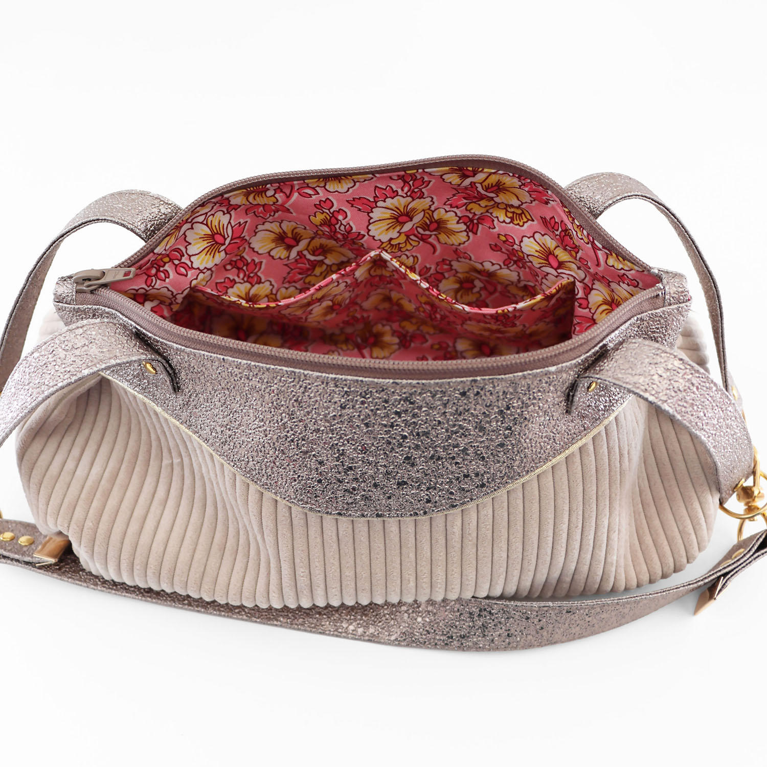sac baguette NOVA de Sacôtin Velvy et glitter