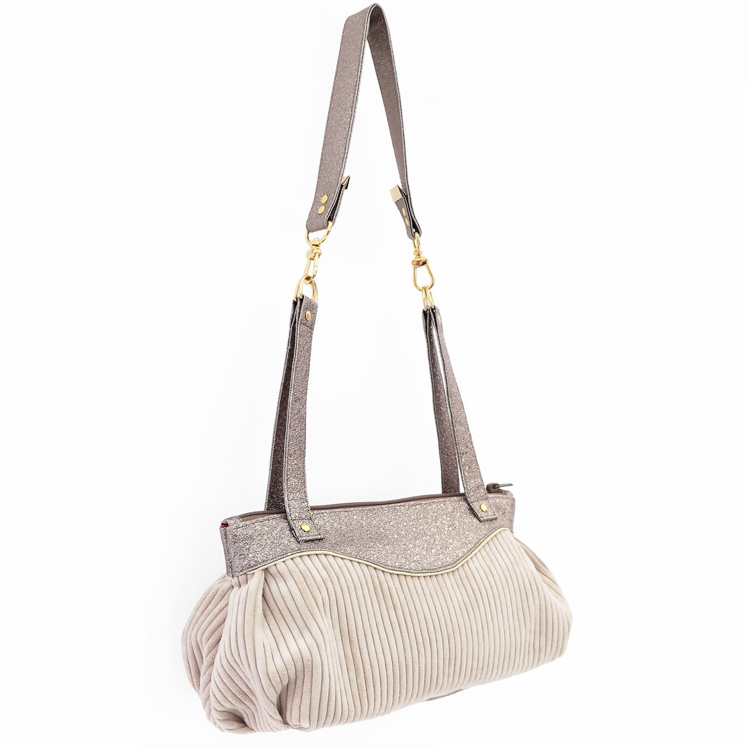 sac baguette NOVA de Sacôtin Velvy et glitter